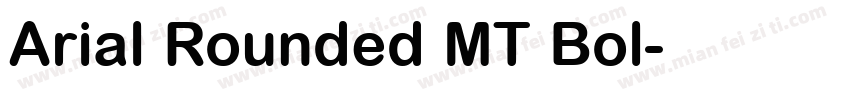 Arial Rounded MT Bol字体转换